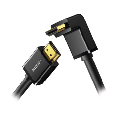 Cable HDMI 2.0 en Angulo de 90°, 3 m, 4K@60Hz, HDR, 3D