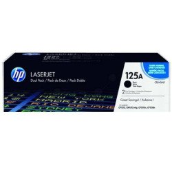 Cartucho de tóner original HP LaserJet 125A, 2200 páginas, para CP121/1515, negro. Paquete con 2 cartuchos