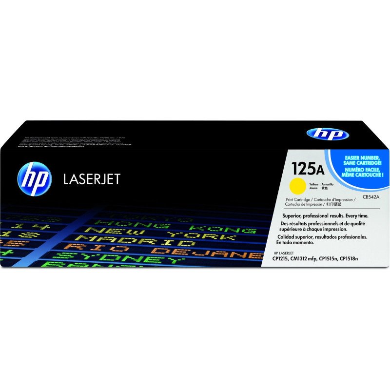 Cartucho de tóner original HP LaserJet 125A, 1400 páginas, para CP121/1515, amarillo