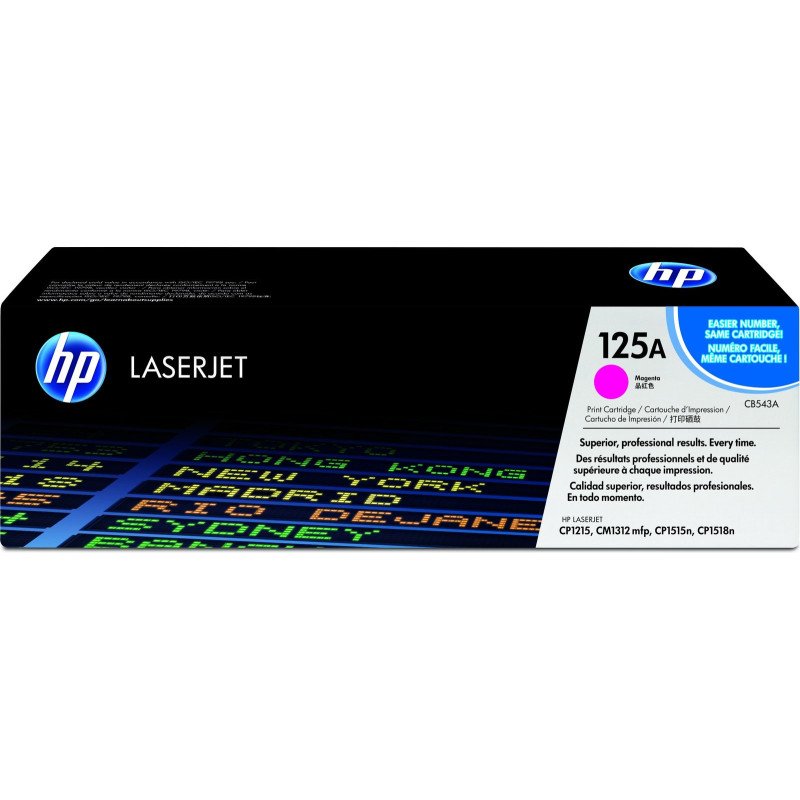 Cartucho de tóner original HP LaserJet 125A, 1400 páginas, para CP121/1515, magenta