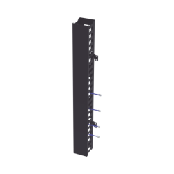 Kit organizador vertical de cable sencillo para rack abierto de 24 unidades para eiqr3224 y eirl5524dr.