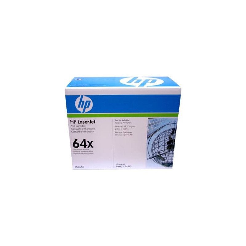 Tóner HP (CC364X) negro LaserJet P4015, P4515, alto rendimiento, 24,000 pág.
