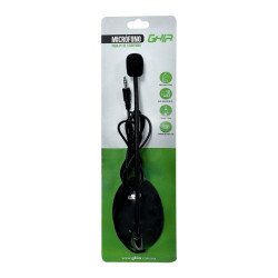 Micrófono Ghia para PC de escritorio con cuello flexible 3.5 mm