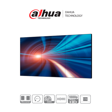 Pantalla Full HD para Videowall de 46 Pulgadas, Panel LCD ADS Industrial 24/7, Marco Ultra Delgado de 3.5 mm, Soporta Daisy Chai