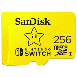 Memoria SanDisk 256GB micro SDXC Nintendo switch 100Mb/s 4k Full HD u3 v30