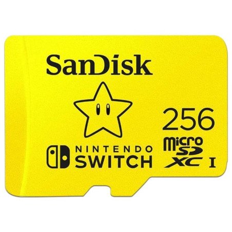Memoria SanDisk 256GB micro SDXC Nintendo switch 100Mb/s 4k Full HD u3 v30