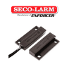 Seco Larm SM205QBR- contacto mini con montaje de tornillo o adhesivo. Gap 3, 4 café compatible paneles DSC, risco, Bosch