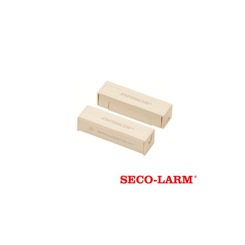 Seco Larm SM433TQW - contacto magnético blanco de sobreponer 1-1, 4" (31mm) gap compatible paneles DSC, risco, Bosch