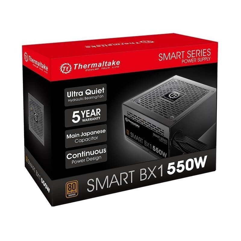 Fuente de poder Thermaltake Smart BX1 550 ATX 550w 80 plus bronze pc