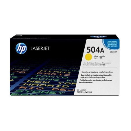 Tóner HP (CE252A) amarillo ColorSphere rendimiento 7,000 pag.