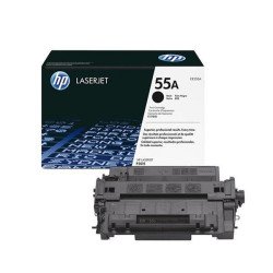 Cartucho de tóner negro HP, modelo 55A, para LaserJet P3015, 6k páginas