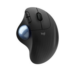 Mouse Logitech Ergo M575, mano derecha, Trackball, RF inalámbrica + Bluetooth, 2000 DPI, Negro