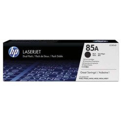Paquete de 2 cartuchos originales HP de tóner negro, modelo 85A LaserJet