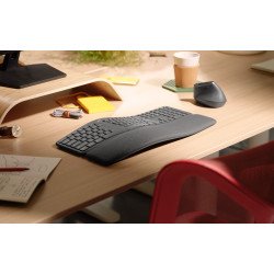 Teclado Logitech ERGO K860 - Bluetooth, Negro, Inalámbrico