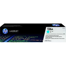 Cartucho de tóner original HP LaserJet 126A, 1,000 páginas, Cian