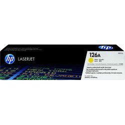Cartucho de tóner HP 126A, original, 1,000 páginas, amarillo