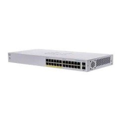Switch CBS110-24PP-NA Cisco, no administrable 24 puertos 10, 100, 1000 (de los cuales 12 soportan PoE con 100w) + 2x giga combo