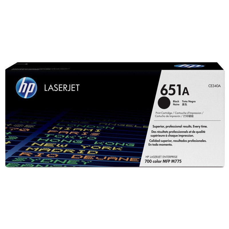 Tóner HP 651a negro LaserJet M775 (CE340A) Tóner HP 651a negro LaserJet M775 (CE340A)