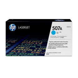 Cartucho LaserJet de tóner HP 507A cian