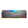 Memoria RAM Adata Spectrix D50, 8 GB, DDR4, 3600MHz, UDIMM, con iluminación RGB. Disipador tungsten grey