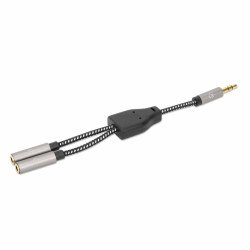 Divisor de auriculares Manhattan 356114, 3.5 mm, Macho, 2 x 3.5 mm, He