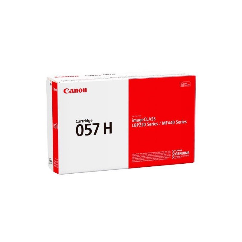 Tóner negro Canon 057 h rendimiento 10, 000 páginas compatible con LBP226DW, MF445DW.