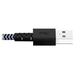 Cable de Sincronización y Carga USB A a Lightning para Servicio Pesado,  M/M, USB 2.0, 1.83 m, Negro, Metálico