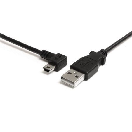 Cable de 91cm USB 2.0 acodado a la izquierda mini b, cable adaptador U