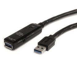 Cable extensor de 10 metros USB 3.0 superspeed activo, USB a macho a h