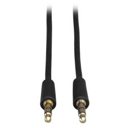 Tripp Lite P312-050 Cable de Audio Mini Estéreo de 3.5 mm para Microfonos, Bocinas y Audifonos (M/M), 15.24 m [50 pies]