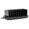 Estación de Carga USB Tripp Lite con 10 Puertos con Almacenamiento Ajustable - Salida del Cargador USB 12V 8A (96W)