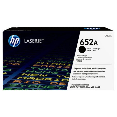 HP 652A Black LaserJet Tóner Cartridg