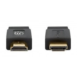 Cable HDMI plano de Alta Velocidad con Ethernet, 4K@60Hz UHD, HDMI macho a macho, 10 m (30 pies), HDR, HEC, ARC, negro