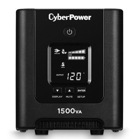 UPS de 1500 va, 1050 w, topología línea interactiva, entrada 120 VCA NEMA 5-15p, onda senoidal pura, tipo mini torre, con 8 toma