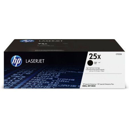 Cartucho de tóner original HP LaserJet 25X de alta capacidad negro, 34500 páginas, Negro