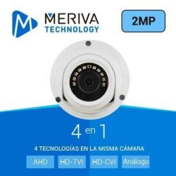 MERIVA - CAMARA HD - MBASHD3202 La cámara bala MBASHD3202 es una cámara domo de alta definición que cuenta con tecnología AHD /