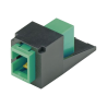 Módulo acoplador SC, APC simplex, para fibra óptica monomodo OS1, OS2, tipo mini-com, color negro Módulo acoplador SC, APC simplex, para fibra óptica monomodo OS1, OS2, tipo mini-com, color negro
