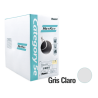 Bobina de cable UTP 305 m. De cobre, netkey, gris claro, categoría 5e (24 AWG), PVC (cm), de 4 pares