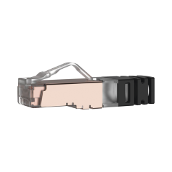 Plug RJ45 cat6a blindado, para cable calibre 23-24 AWG, chapado en oro de 50 micras, bolsa de 100 piezas