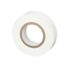 Cinta eléctrica para aislar, de PVC, uso general, grosor de 0.18mm (7 mil), ancho de 19mm, y 20.12m de largo, color blanco
