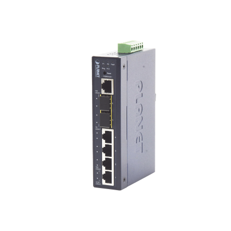 Switch administrable industrial l2+ de 4 puertos 10, 100, 1000t + 2 puertos SFP 100, 1000x