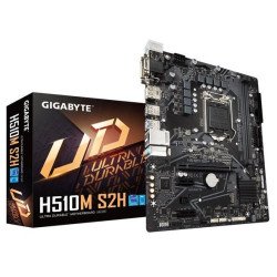 Tarjeta madre Gigabyte H510 Intel S-1200 11gen, 2XDDR4 2666MHz, PCIe 4.0, HDMI, VGA, 4XUSB 3.1, m.2, micro ATX, gama básica