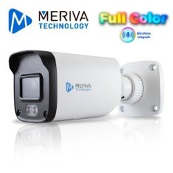 Cámara HD bullet Meriva Technology mfc-2202a AHD, TVI, CVI, SD, 2mp, 2.8mm, 30m IR, micrófono integrado, IP67, coc, carcasa metá