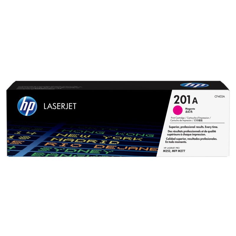 Cartucho de tóner HP 201A Magenta LaserJet Cartucho de tóner HP 201A Magenta LaserJet