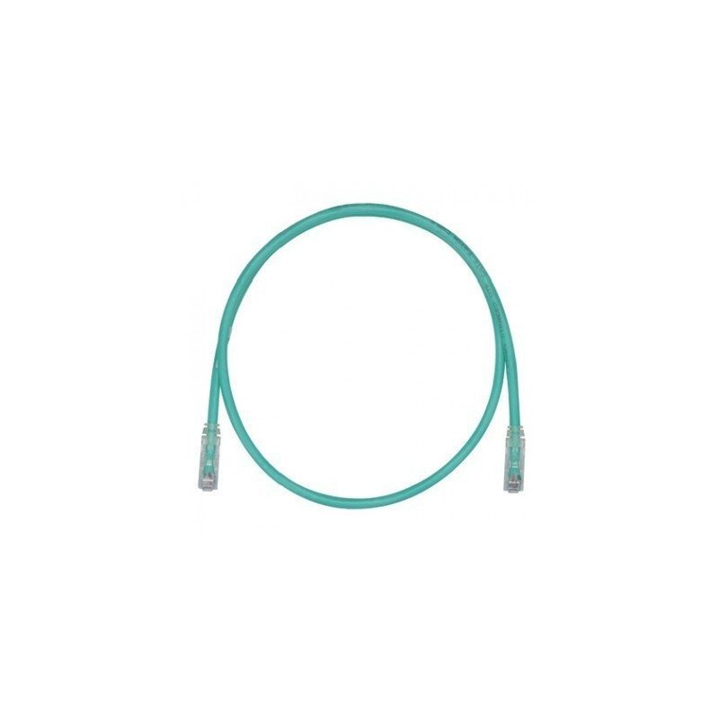 Cable de parcheo Panduit UTPSP7GRY 7 pies de largo - categoría 6, color verde.