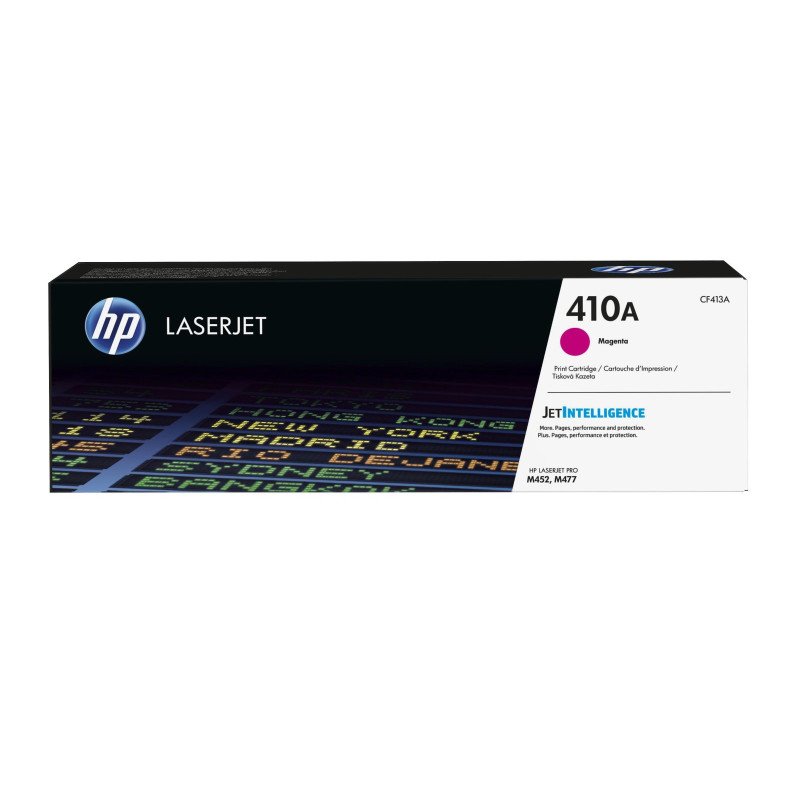 Cartucho de tóner LaserJet, HP 410A, original, 2,300 páginas, magenta Cartucho de tóner LaserJet, HP 410A, original, 2,300 páginas, magenta