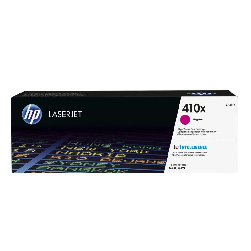 Cartucho de tóner LaserJet, HP 410X, original, 5,000 páginas, magenta