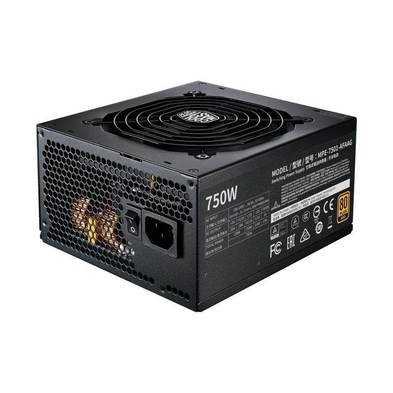 Fuente de poder Cooler Master MWE Gold v2 750w 80plus Gold PC gamer modular