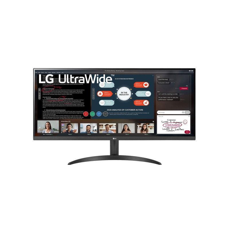 Monitor LG 34WP500-B.AWM - 34 pulgadas, 250 cd, m², 2560 x 1080 pixeles, 5 ms