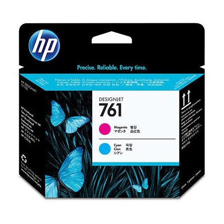 Cabezal HP Num 761, Inyección de tinta, Cian, Magenta, 70 g, 110 g